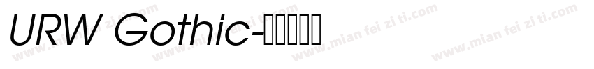 URW Gothic字体转换